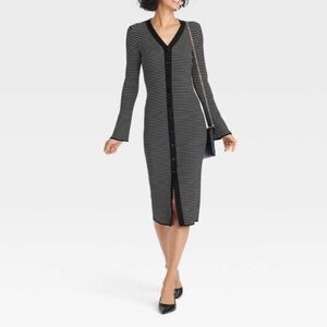 A NEW DAY BELL SLEEVE MIDI SWEATER DRESS